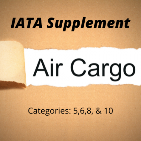 IATA Supplement Categories 5,6,8 and 10