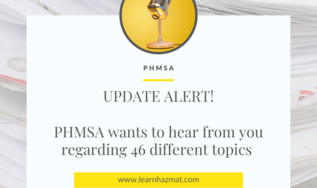 UPDATE! PHMSA: Extension of Comment Period